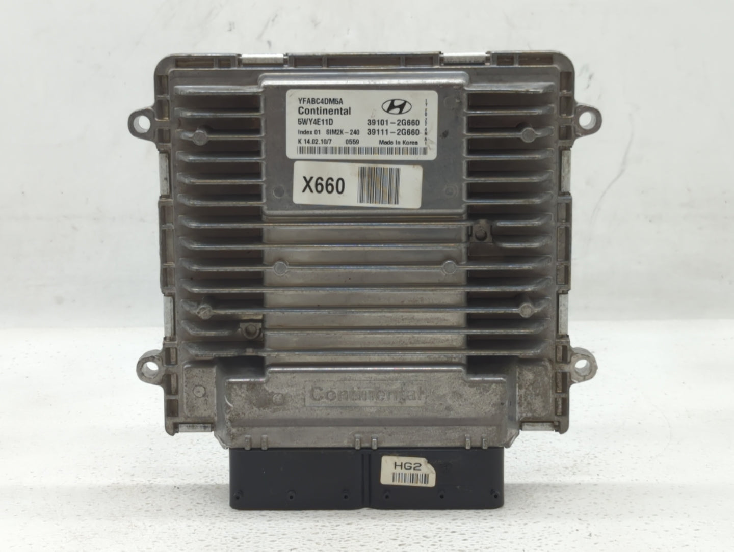 2011-2014 Hyundai Sonata PCM Engine Control Computer ECU ECM PCU OEM P/N:39111-2G660 39101-2G660 Fits Fits 2011 2012 2013 20