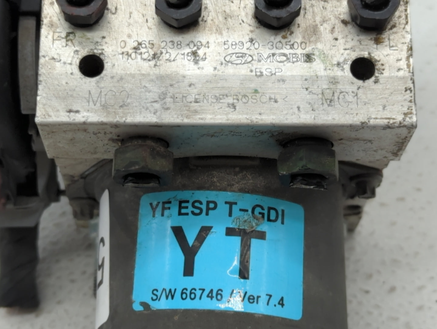 2011-2013 Hyundai Sonata ABS Pump Control Module Replacement P/N:58920-30500 Fits Fits 2011 2012 2013 OEM Used Auto Parts - 