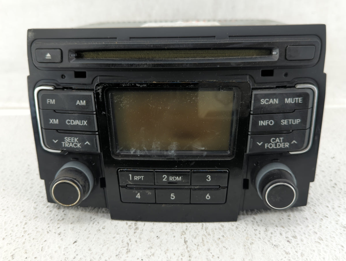 2011 Hyundai Sonata Radio AM FM Cd Player Receiver Replacement P/N:96180-3Q000 Fits OEM Used Auto Parts - Oemusedautoparts1.