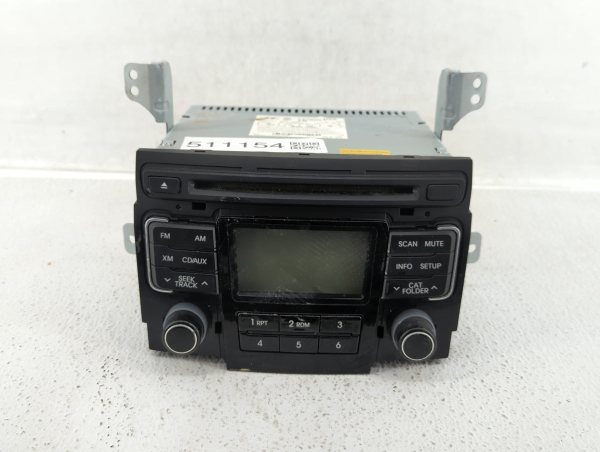 2011 Hyundai Sonata Radio AM FM Cd Player Receiver Replacement P/N:96180-3Q000 Fits OEM Used Auto Parts - Oemusedautoparts1.