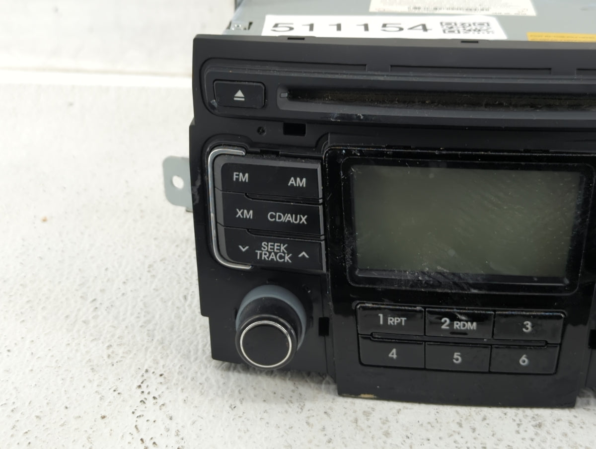 2011 Hyundai Sonata Radio AM FM Cd Player Receiver Replacement P/N:96180-3Q000 Fits OEM Used Auto Parts - Oemusedautoparts1.