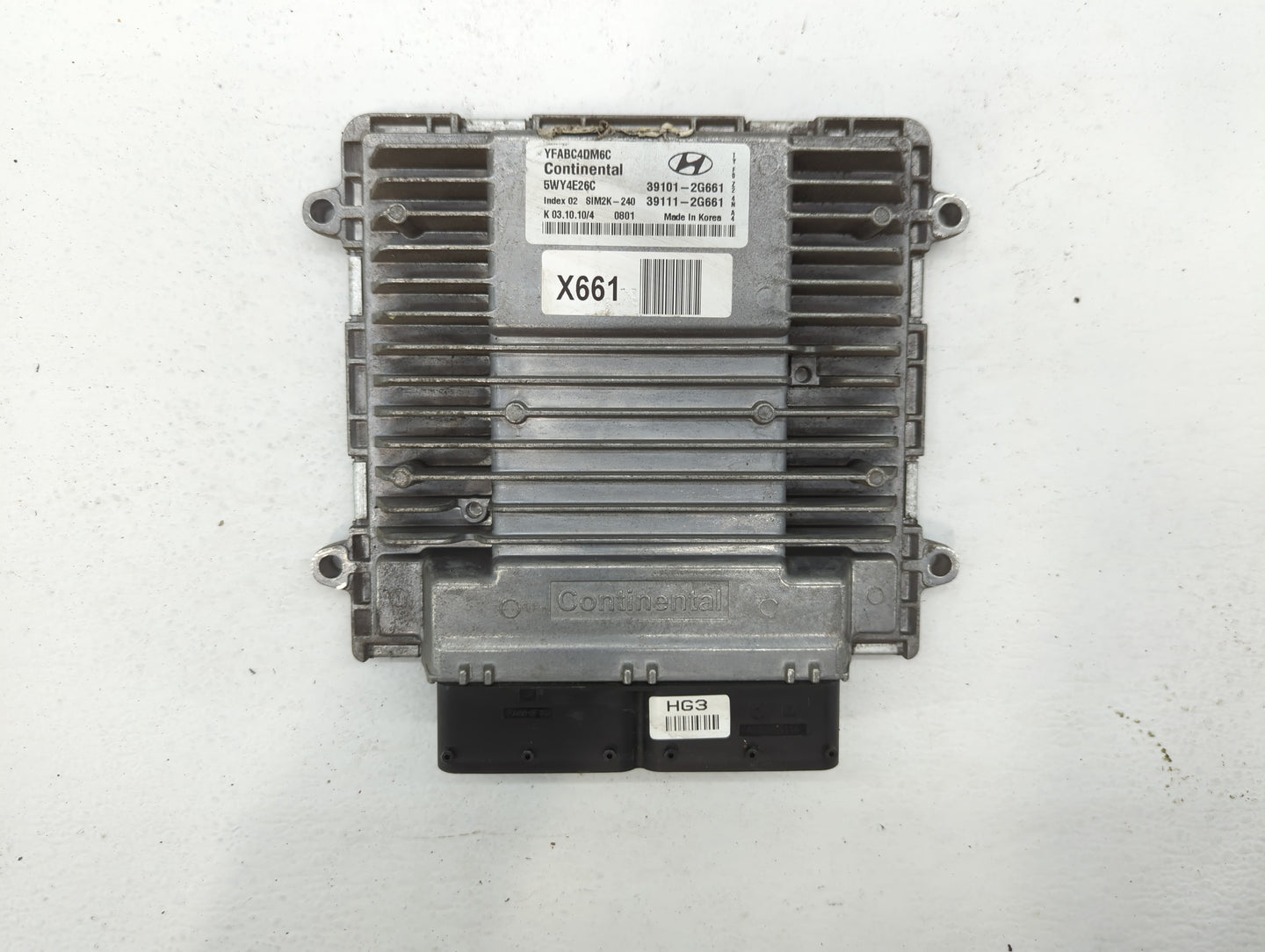 2011-2014 Hyundai Sonata PCM Engine Control Computer ECU ECM PCU OEM P/N:39101-2G661 Fits Fits 2011 2012 2013 2014 OEM Used 
