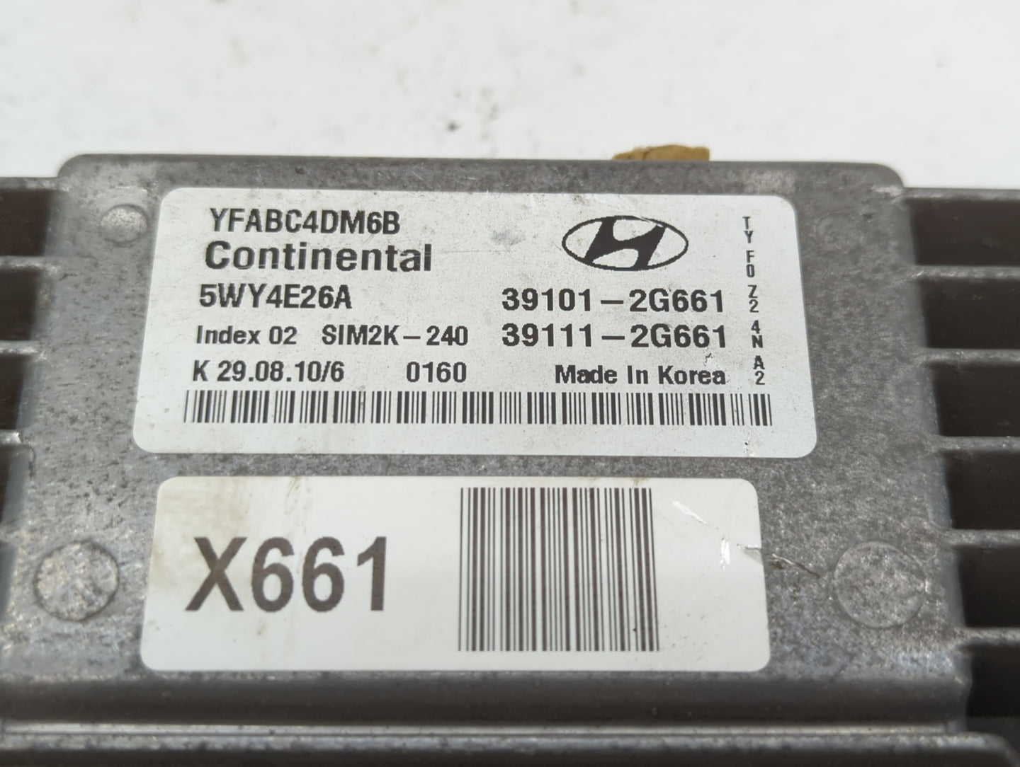 2011-2014 Hyundai Sonata PCM Engine Control Computer ECU ECM PCU OEM P/N:39101-2G661 39111-2G661 Fits Fits 2011 2012 2013 20