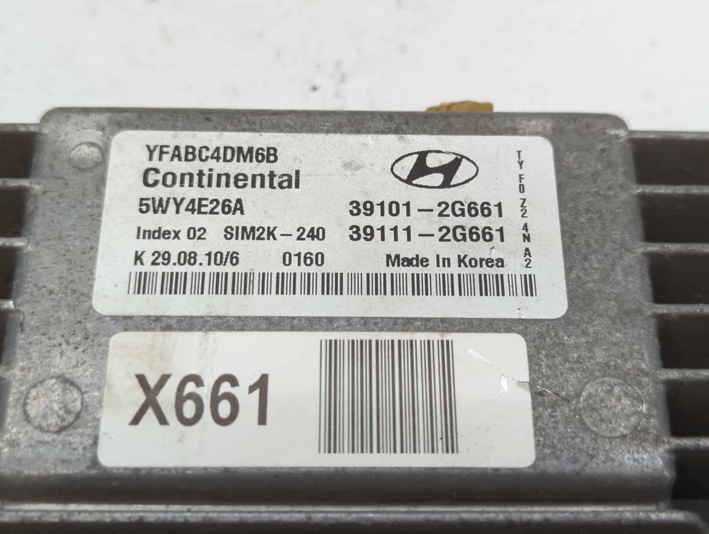 2011-2014 Hyundai Sonata PCM Engine Control Computer ECU ECM PCU OEM P/N:39101-2G661 39111-2G661 Fits Fits 2011 2012 2013 20