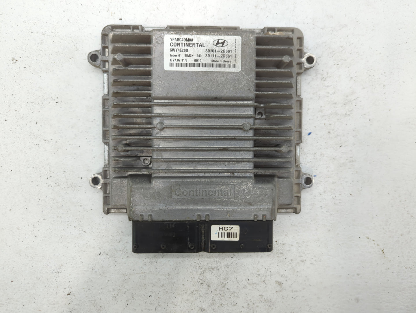 2011-2014 Hyundai Sonata PCM Engine Control Computer ECU ECM PCU OEM P/N:39101-2G661 Fits Fits 2011 2012 2013 2014 OEM Used 