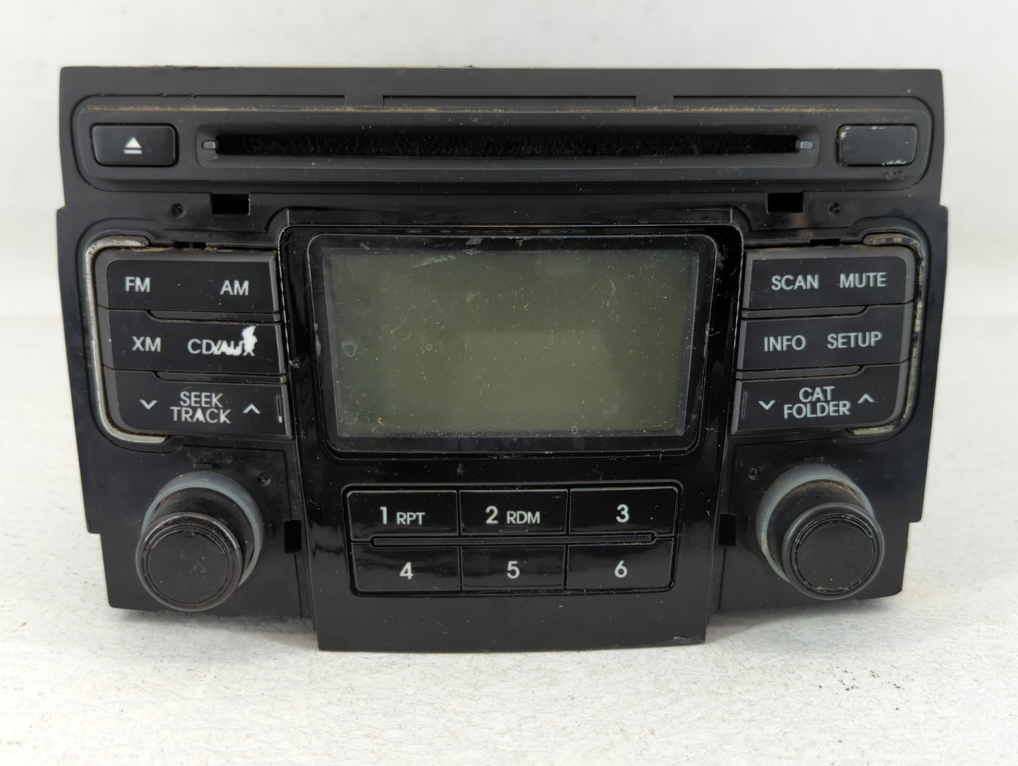 2011 Hyundai Sonata Radio AM FM Cd Player Receiver Replacement P/N:96180-3Q000 Fits OEM Used Auto Parts - Oemusedautoparts1.