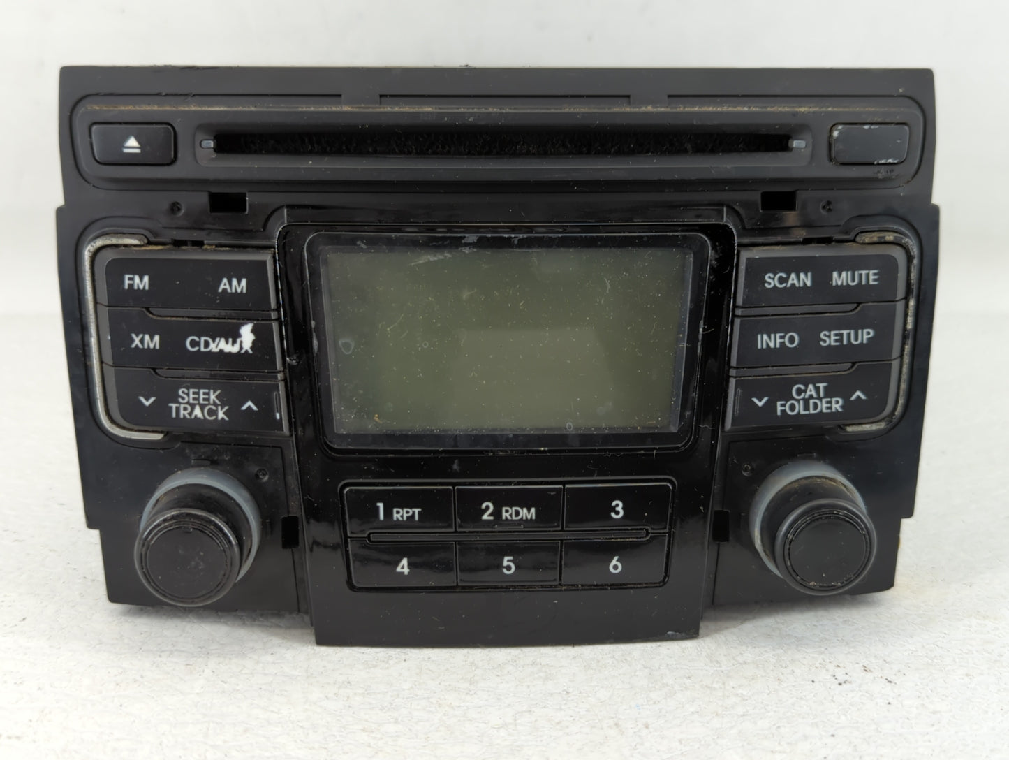 2011 Hyundai Sonata Radio AM FM Cd Player Receiver Replacement P/N:96180-3Q000 Fits OEM Used Auto Parts - Oemusedautoparts1.