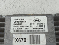 2011-2014 Hyundai Sonata PCM Engine Control Computer ECU ECM PCU OEM P/N:39111-2G670 39101-2G670 Fits Fits 2011 2012 2013 20