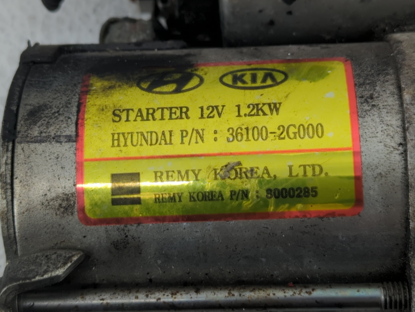 2008-2015 Hyundai Sonata Car Starter Motor Solenoid OEM P/N:36100-2G000 Fits Fits 2008 2009 2010 2011 2012 2013 2014 2015 20