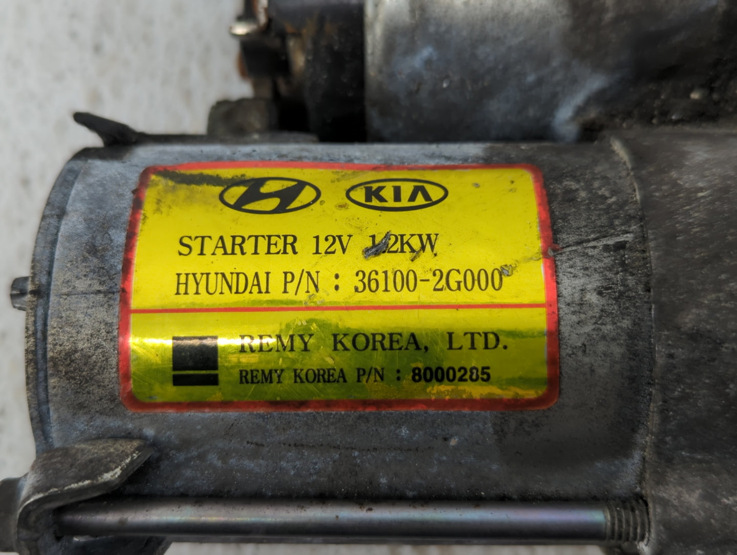 2008-2015 Hyundai Sonata Car Starter Motor Solenoid OEM P/N:36100-2G000 Fits Fits 2008 2009 2010 2011 2012 2013 2014 2015 20