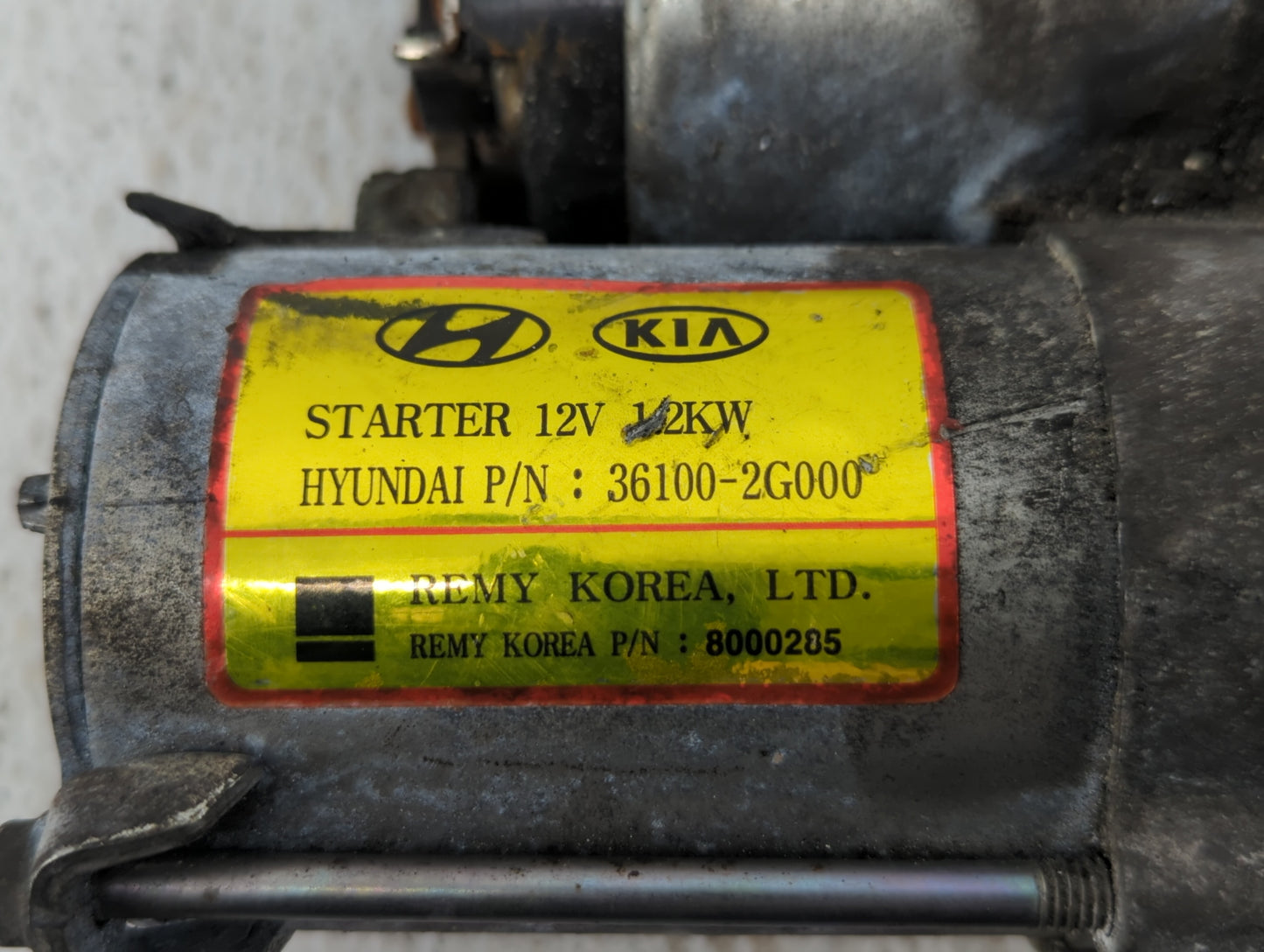 2008-2015 Hyundai Sonata Car Starter Motor Solenoid OEM P/N:36100-2G000 Fits Fits 2008 2009 2010 2011 2012 2013 2014 2015 20