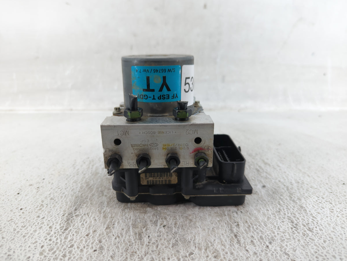 2011-2013 Hyundai Sonata Anti-Lock Brake ABS Pump Module Actuator OEM P/N:58920-3Q500 Fits Fits 2011 2012 2013 OEM Used Auto