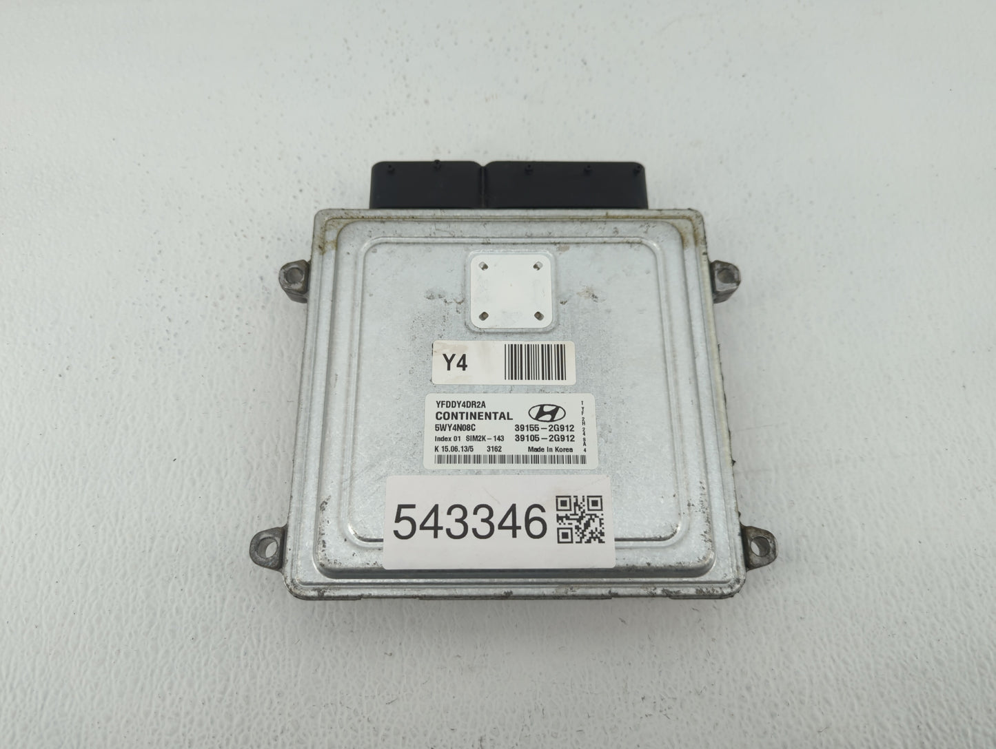 2011-2015 Hyundai Sonata PCM Engine Control Computer ECU ECM PCU OEM P/N:39105-2G912 39155-2G912 Fits OEM Used Auto Parts - 