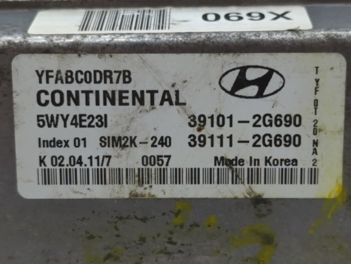 2011-2014 Hyundai Sonata PCM Engine Control Computer ECU ECM PCU OEM P/N:39111-2G690 39101-2G690 Fits 2011 2012 2013 2014 OE