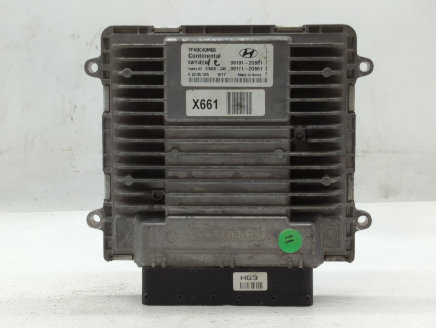 2011 Hyundai Sonata PCM Engine Control Computer ECU ECM PCU OEM P/N:39111-2G661 39101-2G661 Fits OEM Used Auto Parts - Oemus