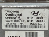 2011 Hyundai Sonata PCM Engine Control Computer ECU ECM PCU OEM P/N:39111-2G661 39101-2G661 Fits OEM Used Auto Parts - Oemus