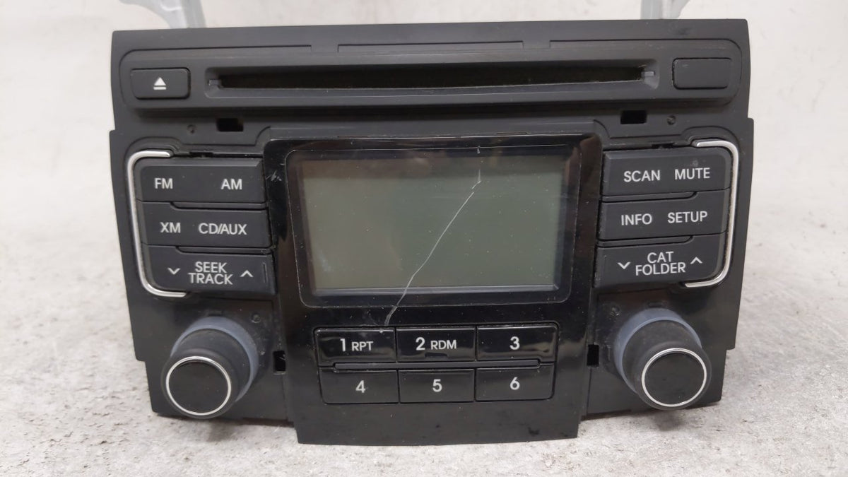 2011 Hyundai Sonata Radio AM FM Cd Player Receiver Replacement P/N:96180-3Q000 OEM Used Auto Parts - Oemusedautoparts1.com