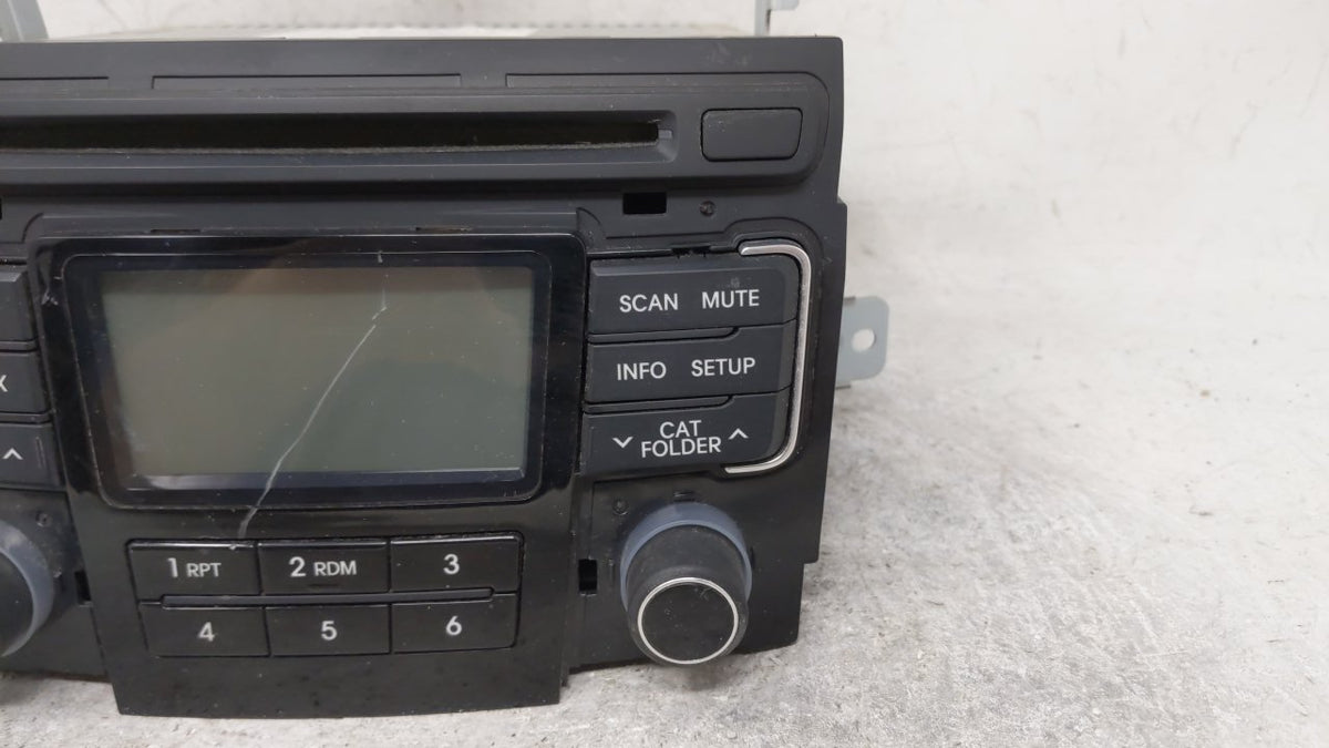 2011 Hyundai Sonata Radio AM FM Cd Player Receiver Replacement P/N:96180-3Q000 OEM Used Auto Parts - Oemusedautoparts1.com