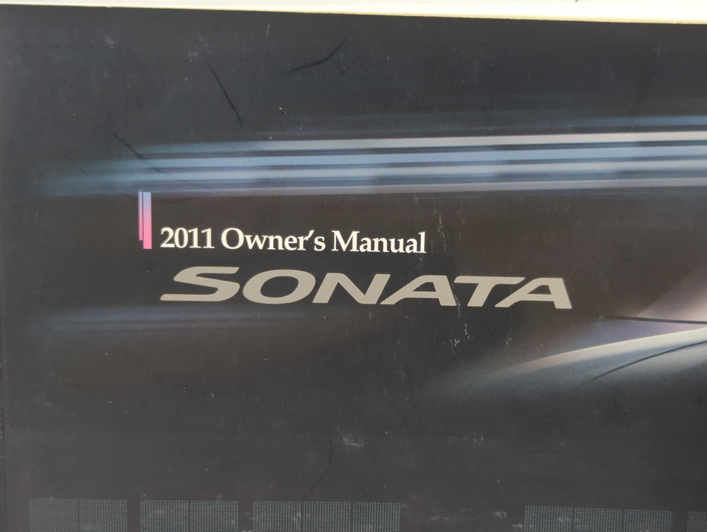 2011 Hyundai Sonata Owners Manual Book Guide P/N:A3SO-EU0NH OEM Used Auto Parts - Oemusedautoparts1.com