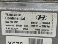 2011-2014 Hyundai Sonata PCM Engine Control Computer ECU ECM PCU OEM P/N:39101-2G676 Fits Fits 2011 2012 2013 2014 OEM Used 