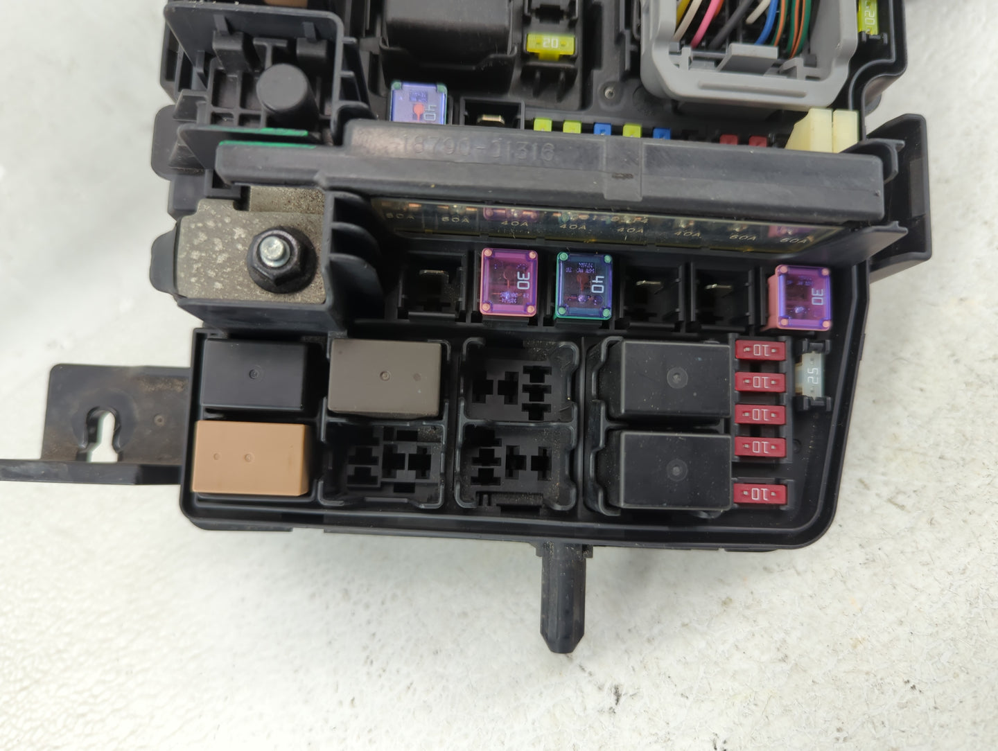 2011-2014 Hyundai Sonata Fusebox Fuse Box Panel Relay Module P/N:18790-01316 Fits Fits 2011 2012 2013 2014 OEM Used Auto Par