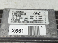 2011-2014 Hyundai Sonata PCM Engine Control Computer ECU ECM PCU OEM P/N:39101-2G661 Fits Fits 2011 2012 2013 2014 OEM Used 
