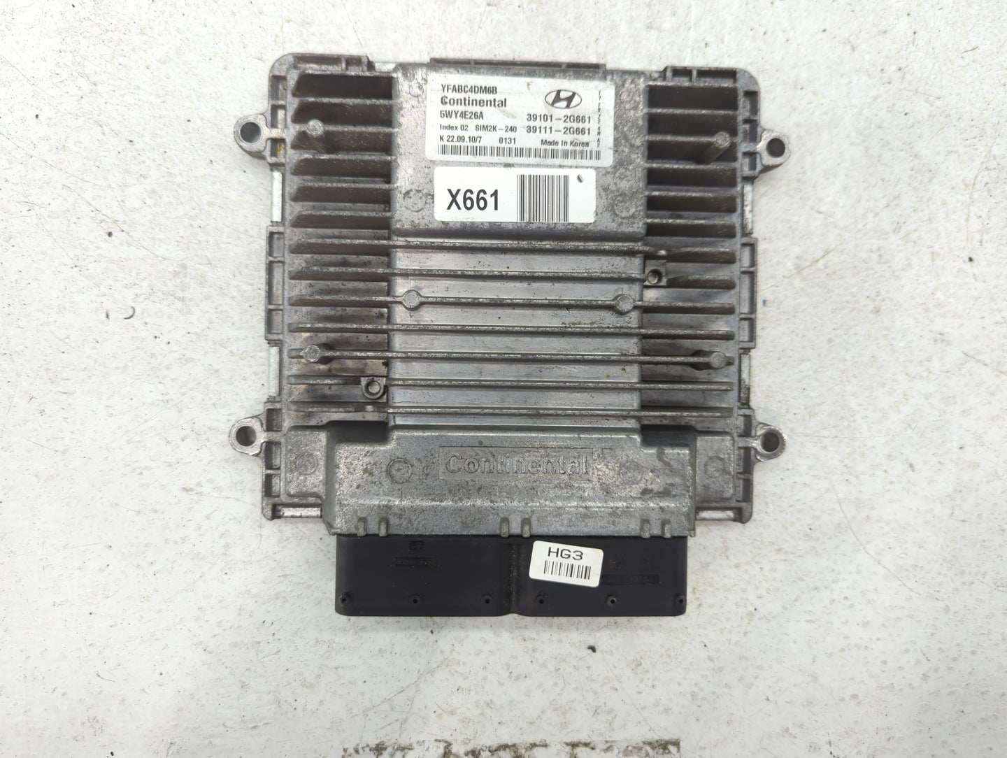 2011-2014 Hyundai Sonata PCM Engine Control Computer ECU ECM PCU OEM P/N:39101-2G661 Fits Fits 2011 2012 2013 2014 OEM Used 