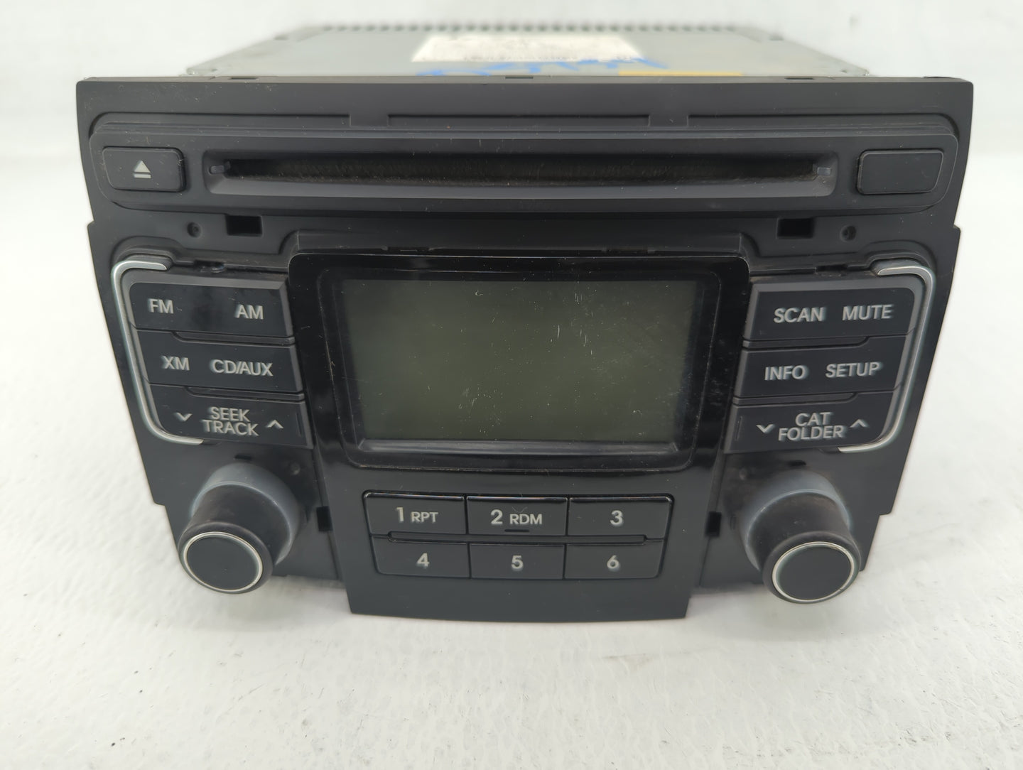 2011 Hyundai Sonata Radio AM FM Cd Player Receiver Replacement P/N:96180-3Q000 Fits OEM Used Auto Parts - Oemusedautoparts1.