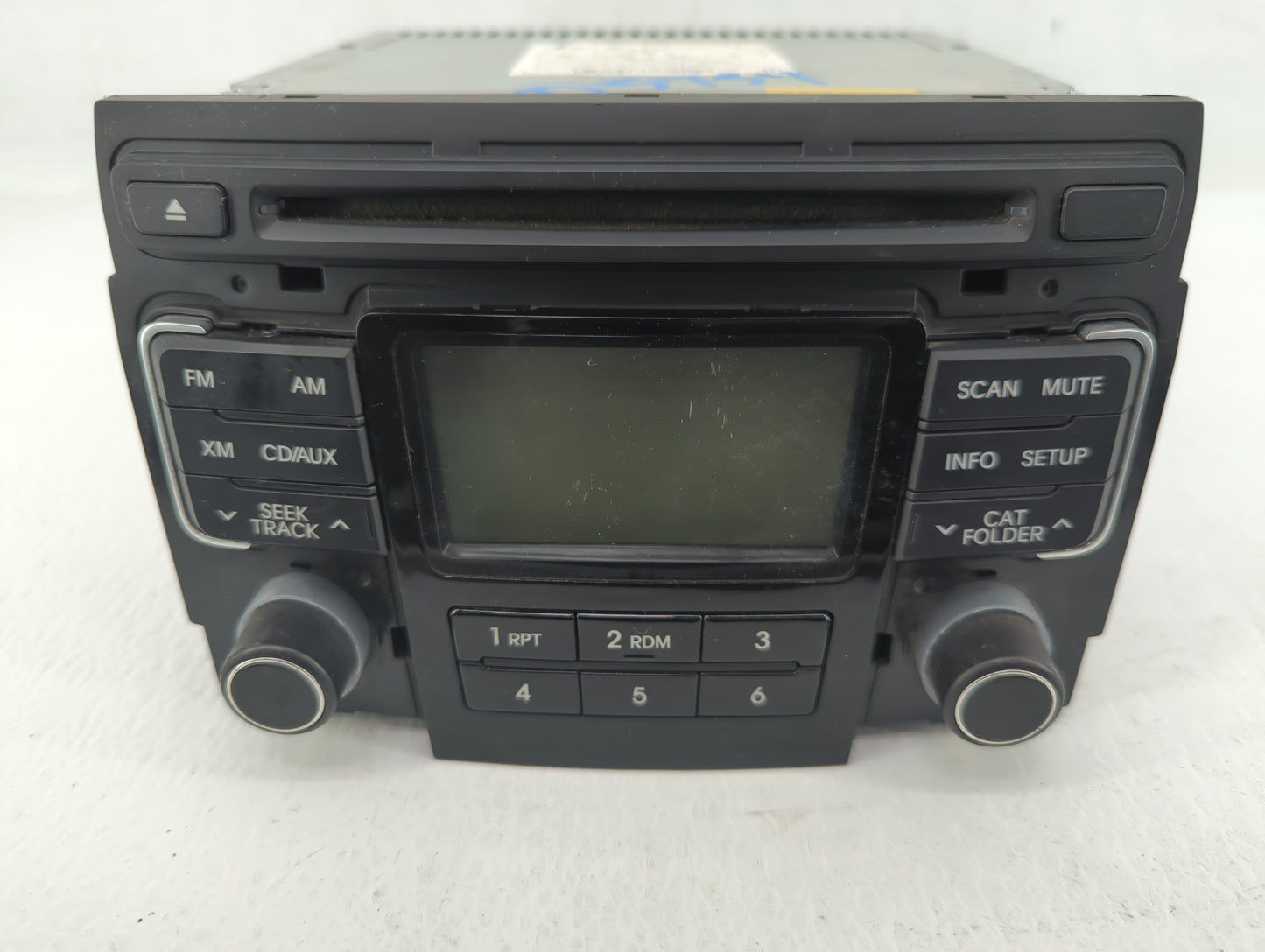 2011 Hyundai Sonata Radio AM FM Cd Player Receiver Replacement P/N:96180-3Q000 Fits OEM Used Auto Parts - Oemusedautoparts1.