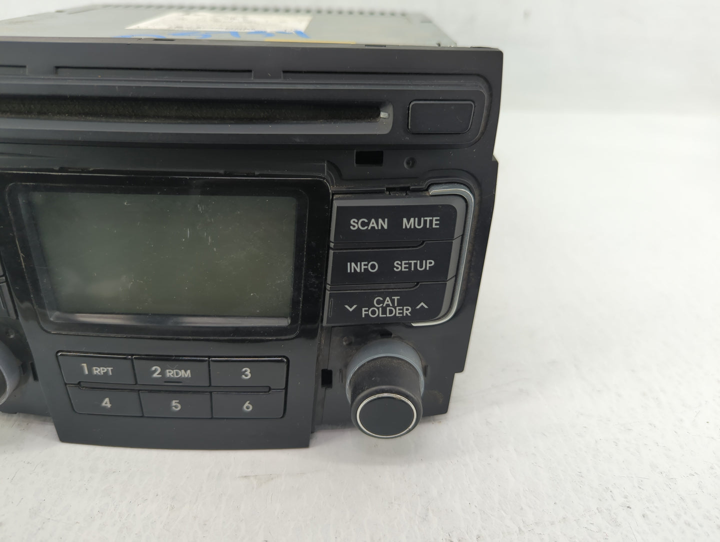 2011 Hyundai Sonata Radio AM FM Cd Player Receiver Replacement P/N:96180-3Q000 Fits OEM Used Auto Parts - Oemusedautoparts1.