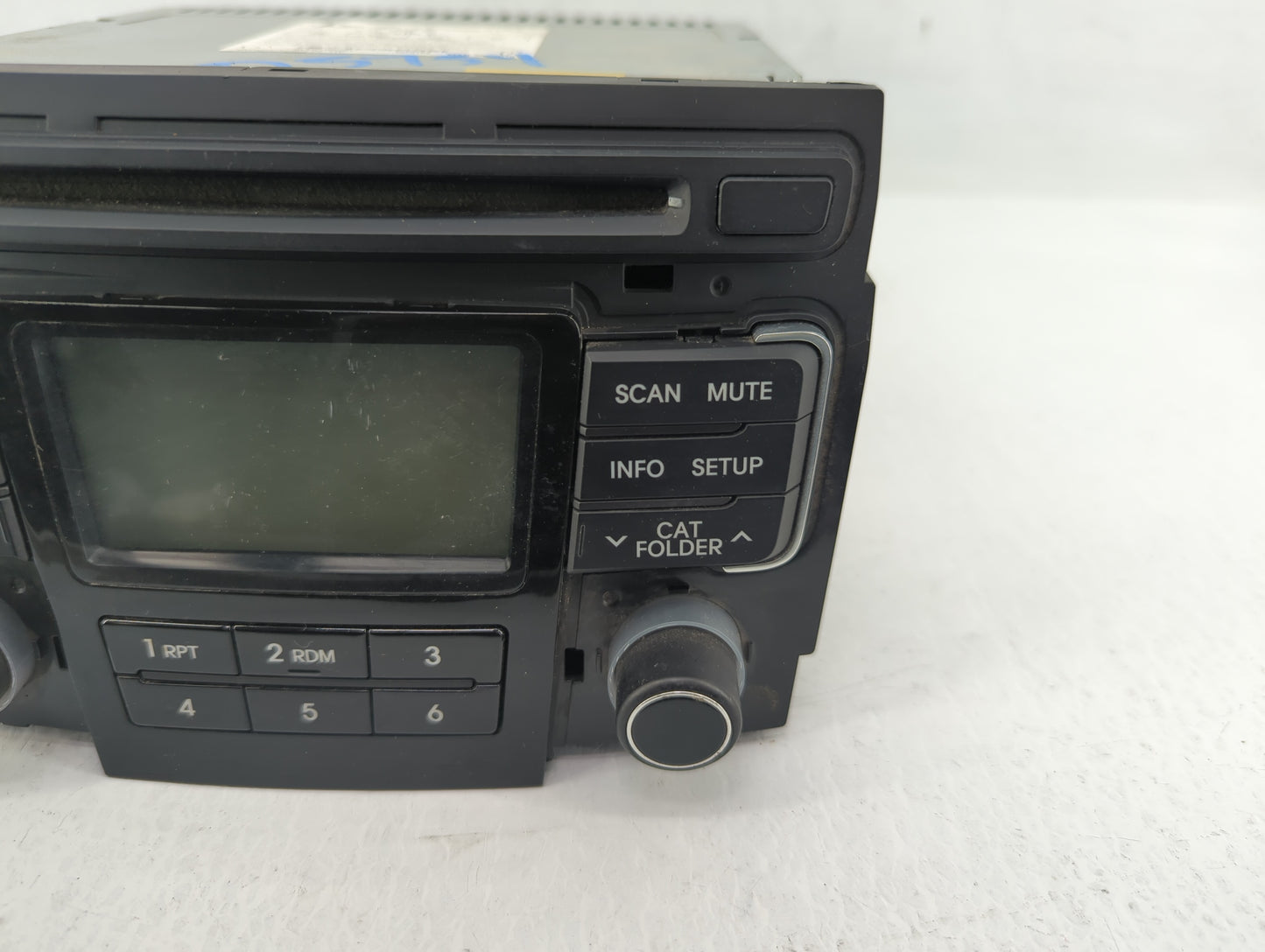 2011 Hyundai Sonata Radio AM FM Cd Player Receiver Replacement P/N:96180-3Q000 Fits OEM Used Auto Parts - Oemusedautoparts1.