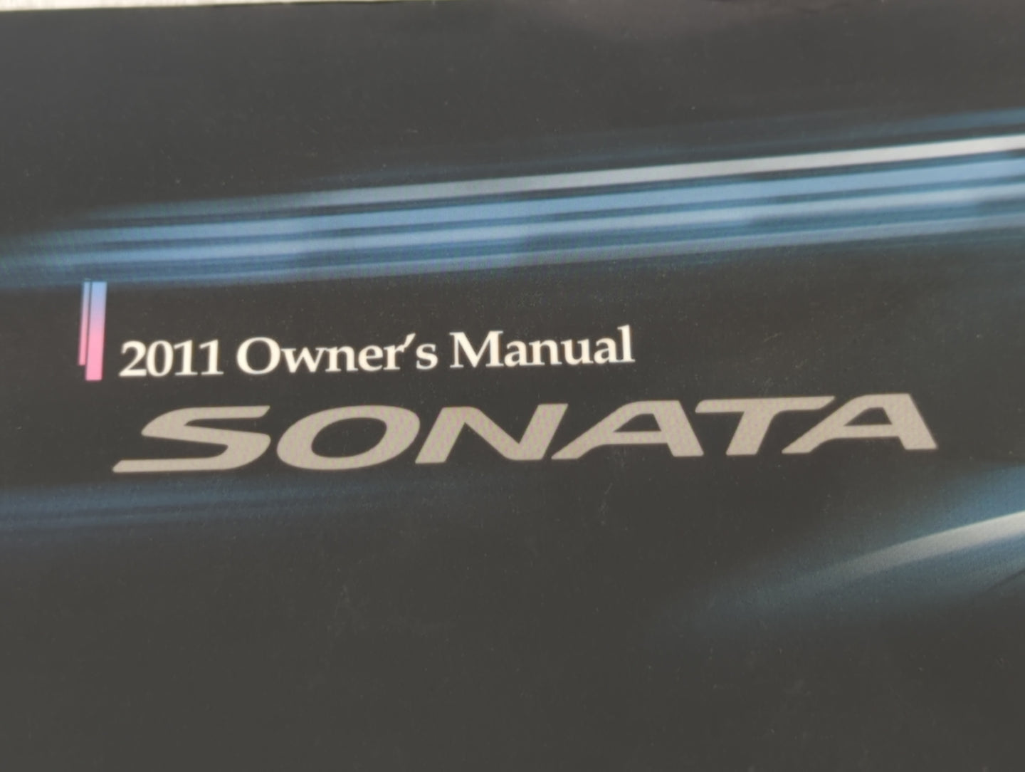 2011 Hyundai Sonata Owners Manual Book Guide P/N:A3S0-EU14J OEM Used Auto Parts - Oemusedautoparts1.com