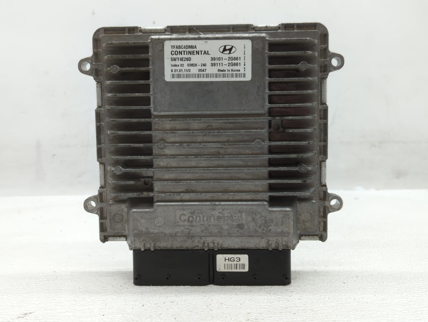 2011 Hyundai Sonata PCM Engine Control Computer ECU ECM PCU OEM P/N:39101-2G671 39111-2G661, 39101-2G661 Fits OEM Used Auto 