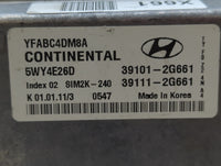 2011 Hyundai Sonata PCM Engine Control Computer ECU ECM PCU OEM P/N:39101-2G671 39111-2G661, 39101-2G661 Fits OEM Used Auto 