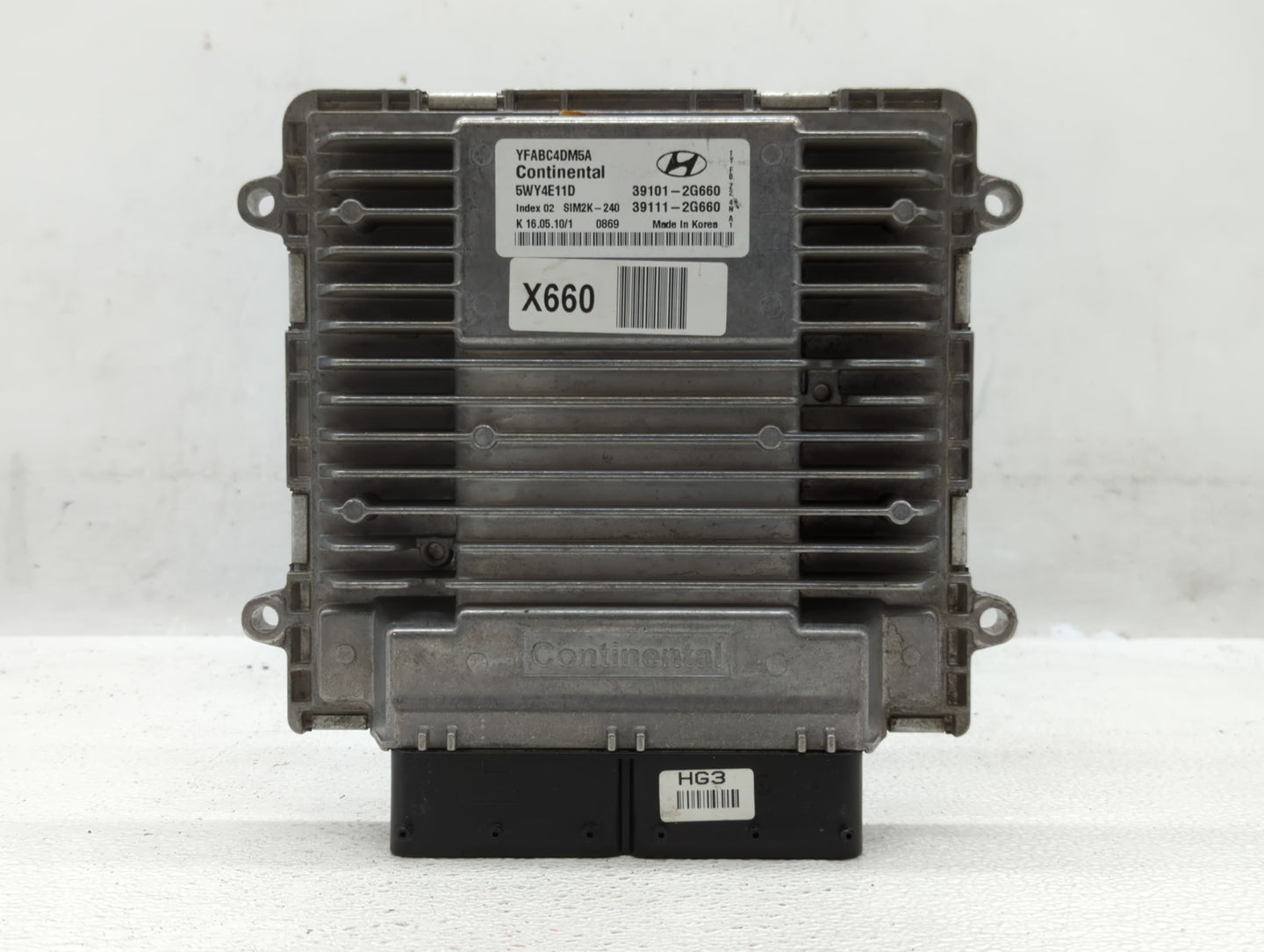 2011 Hyundai Sonata PCM Engine Control Computer ECU ECM PCU OEM P/N:39101-2G660 Fits OEM Used Auto Parts - Oemusedautoparts1