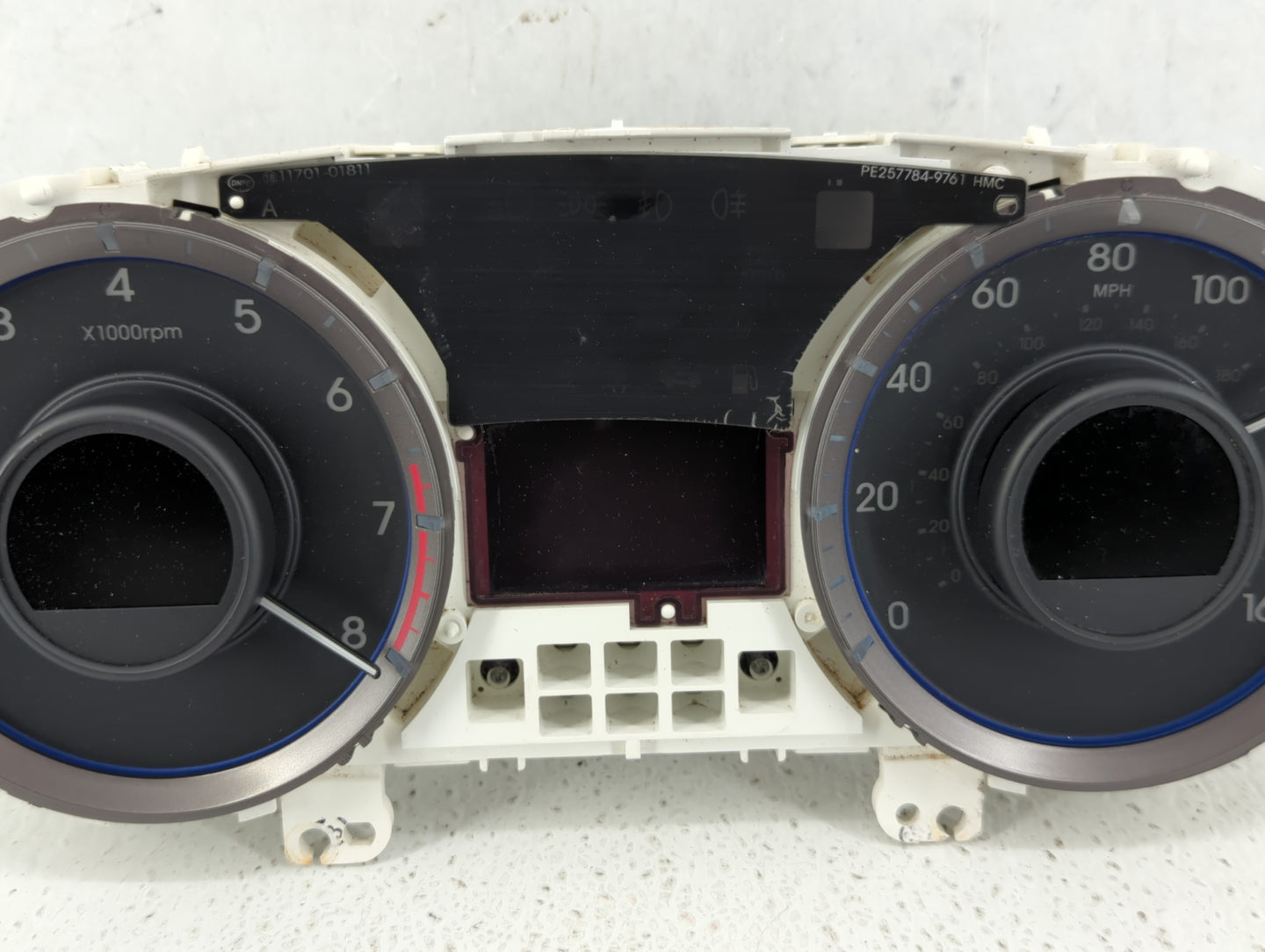2011-2014 Hyundai Sonata Instrument Cluster Speedometer Gauges P/N:TN257470-0751 Fits Fits 2011 2012 2013 2014 OEM Used Auto