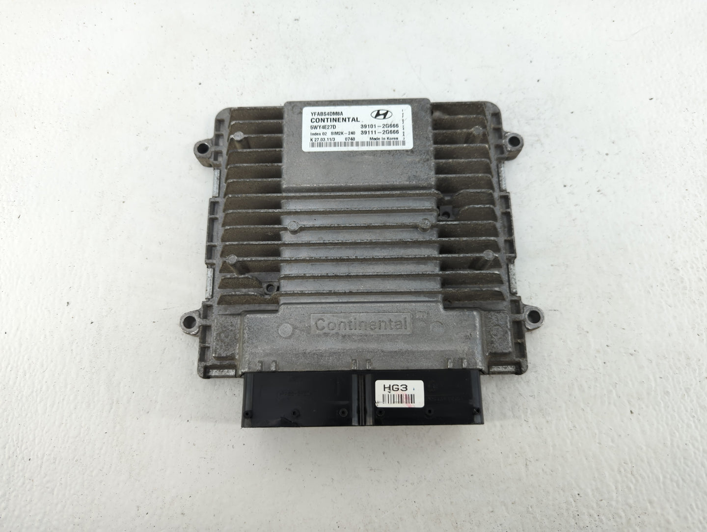 2011 Hyundai Sonata PCM Engine Control Computer ECU ECM PCU OEM P/N:39101-2G666 Fits OEM Used Auto Parts - Oemusedautoparts1