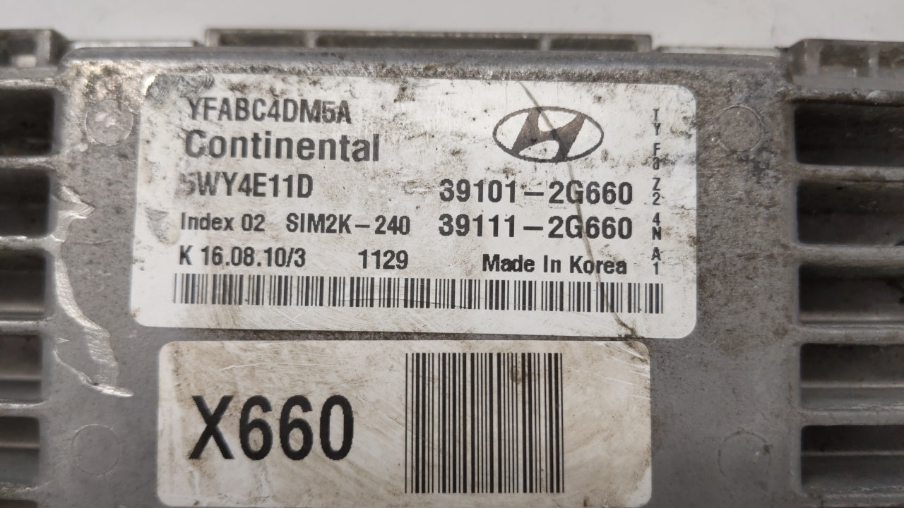 2011-2014 Hyundai Sonata PCM Engine Control Computer ECU ECM PCU OEM Fits OEM Used Auto Parts - Oemusedautoparts1.com