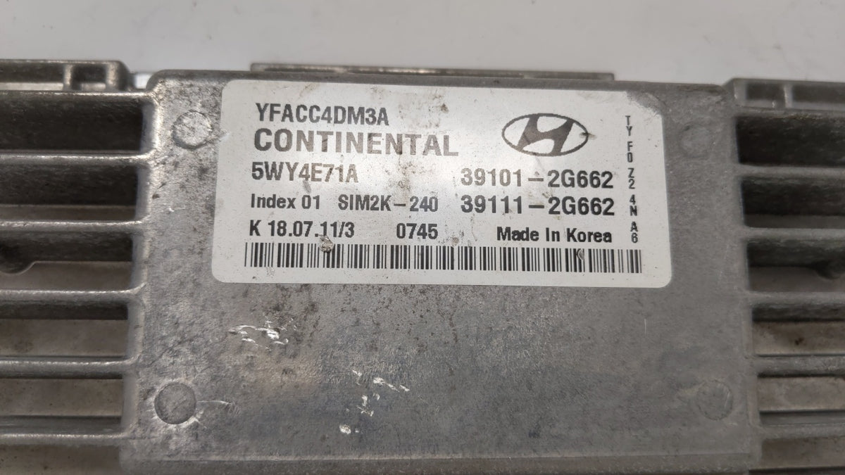 2011-2014 Hyundai Sonata PCM Engine Control Computer ECU ECM PCU OEM P/N:39101-2G662 39111-2G662 Fits 2011 2012 2013 2014 OE