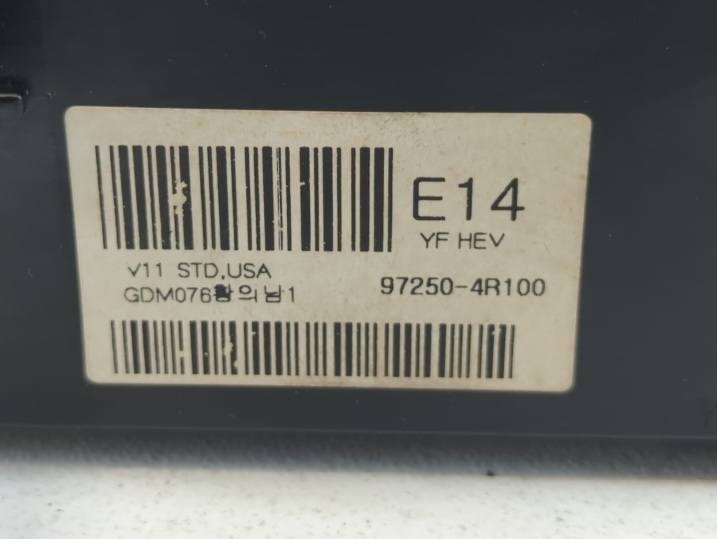 2011-2013 Hyundai Sonata Climate Control Module Temperature AC/Heater Replacement P/N:97250-4R100 97250-4R101 Fits OEM Used 