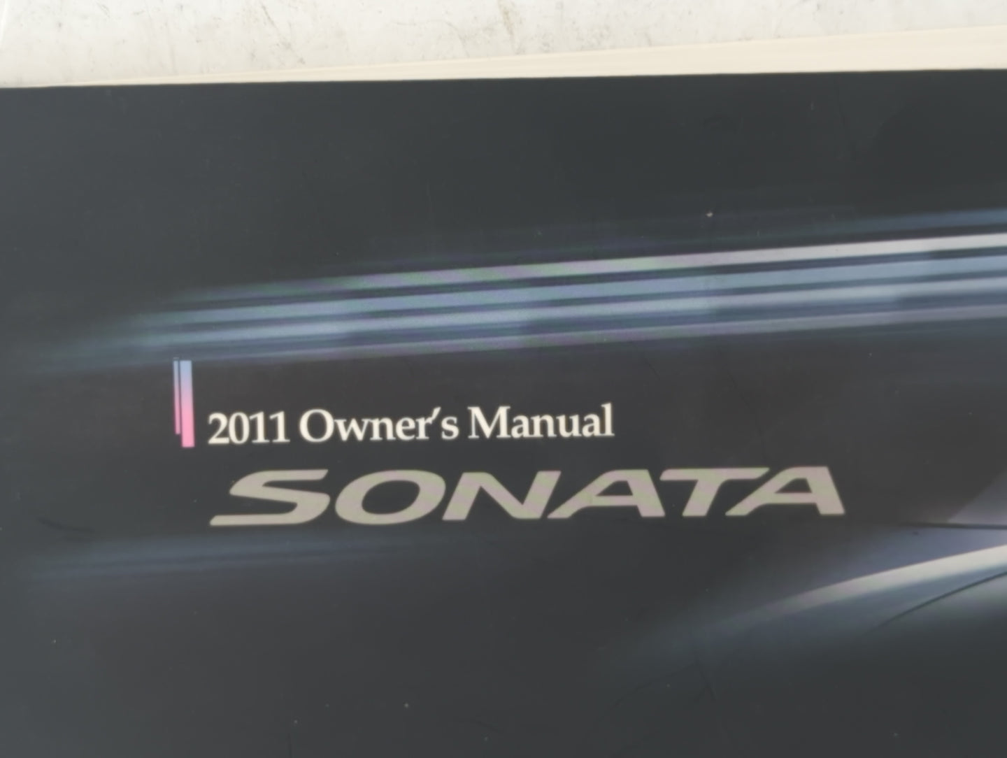 2011 Hyundai Sonata Owners Manual Book Guide P/N:A3S0-EU14J OEM Used Auto Parts - Oemusedautoparts1.com