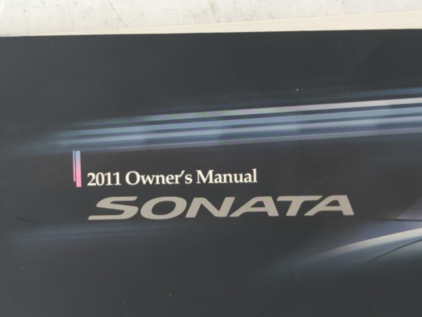 2011 Hyundai Sonata Owners Manual Book Guide P/N:A3S0-EU14J OEM Used Auto Parts - Oemusedautoparts1.com