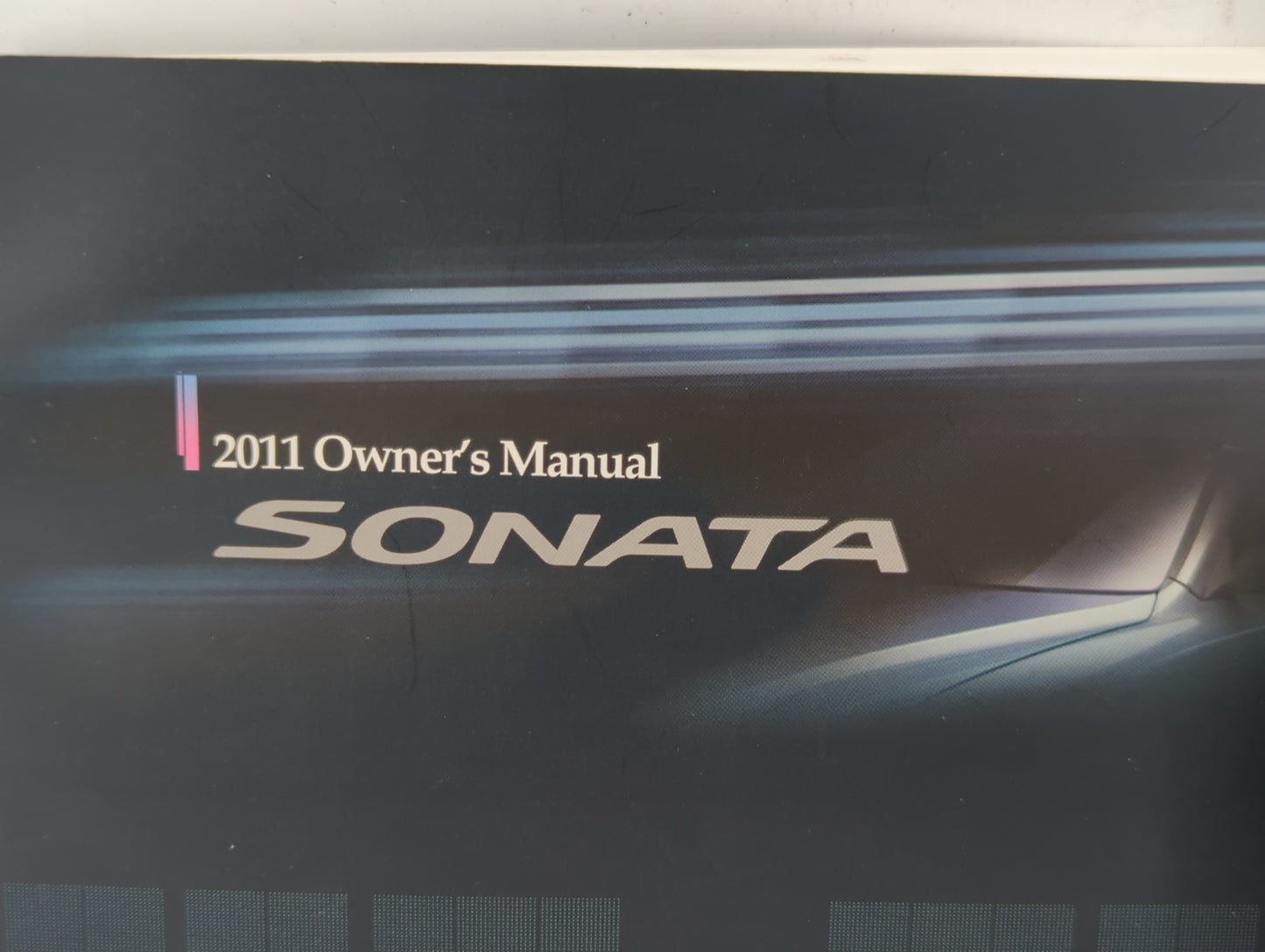 2011 Hyundai Sonata Owners Manual Book Guide P/N:A3S0-EU0DJ OEM Used Auto Parts - Oemusedautoparts1.com