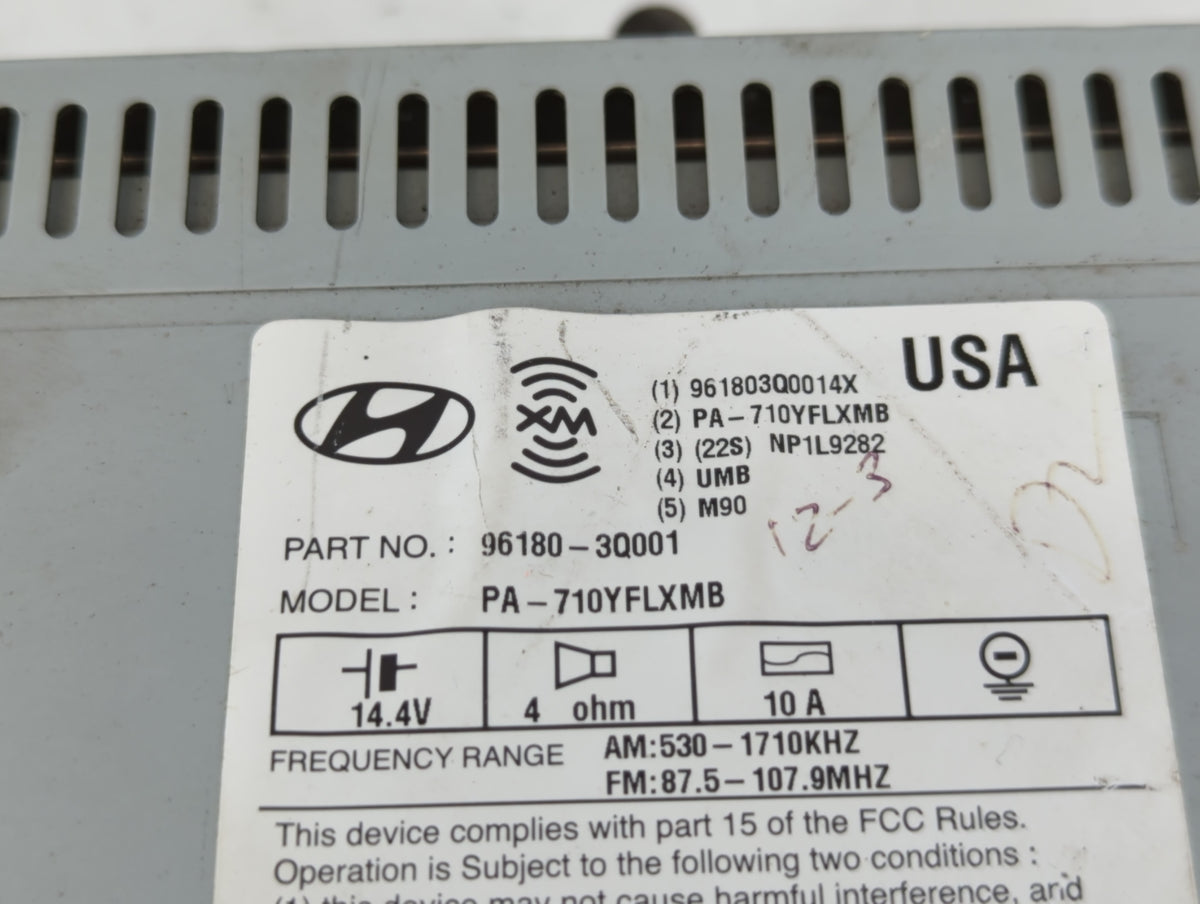 2011-2011 Hyundai Sonata Am Fm Cd Player Radio Receiver 720098 - Oemusedautoparts1.com