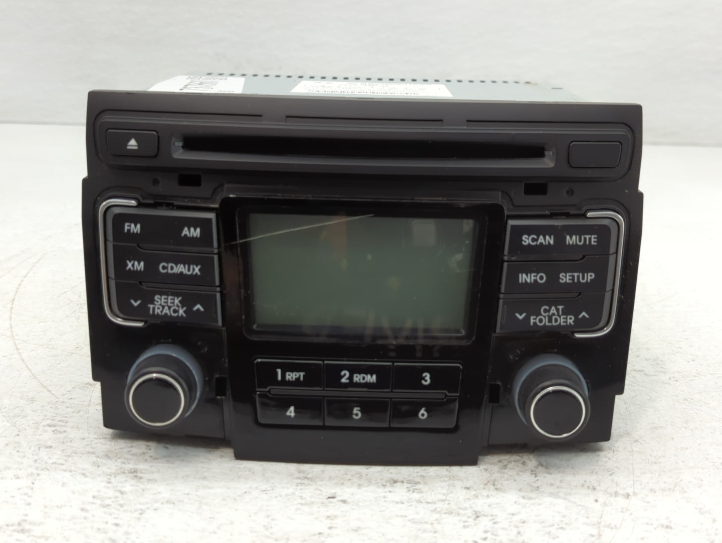 2011 Hyundai Sonata Radio AM FM Cd Player Receiver Replacement P/N:96180-3Q0014X Fits OEM Used Auto Parts - Oemusedautoparts