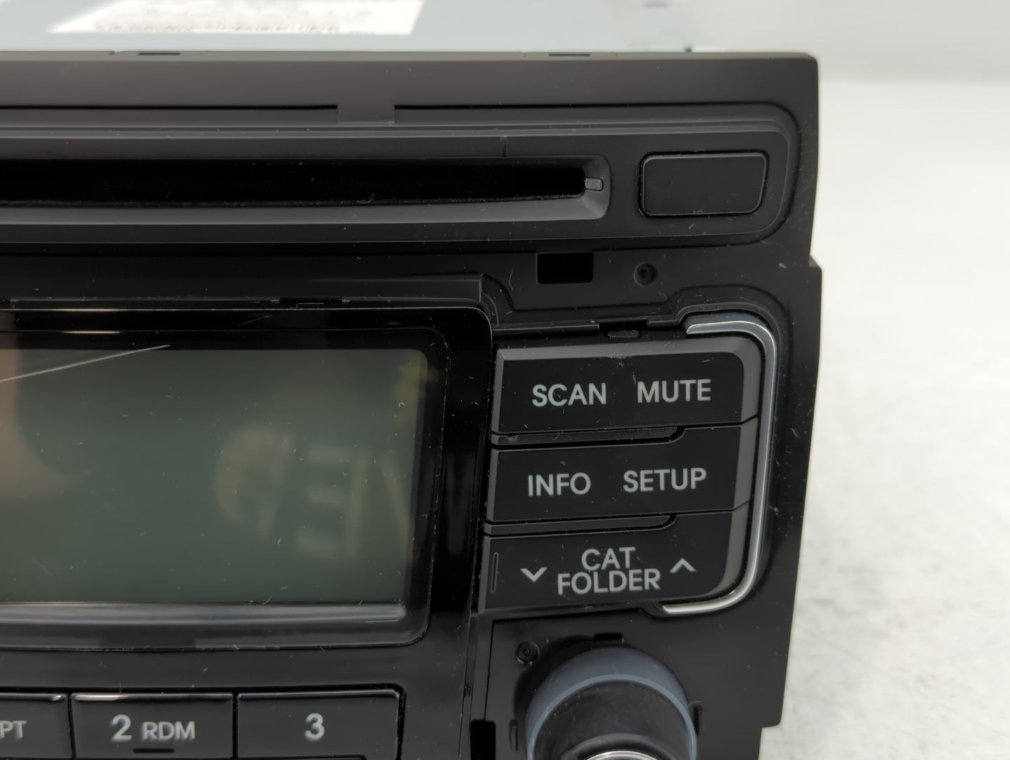 2011 Hyundai Sonata Radio AM FM Cd Player Receiver Replacement P/N:96180-3Q0014X Fits OEM Used Auto Parts - Oemusedautoparts