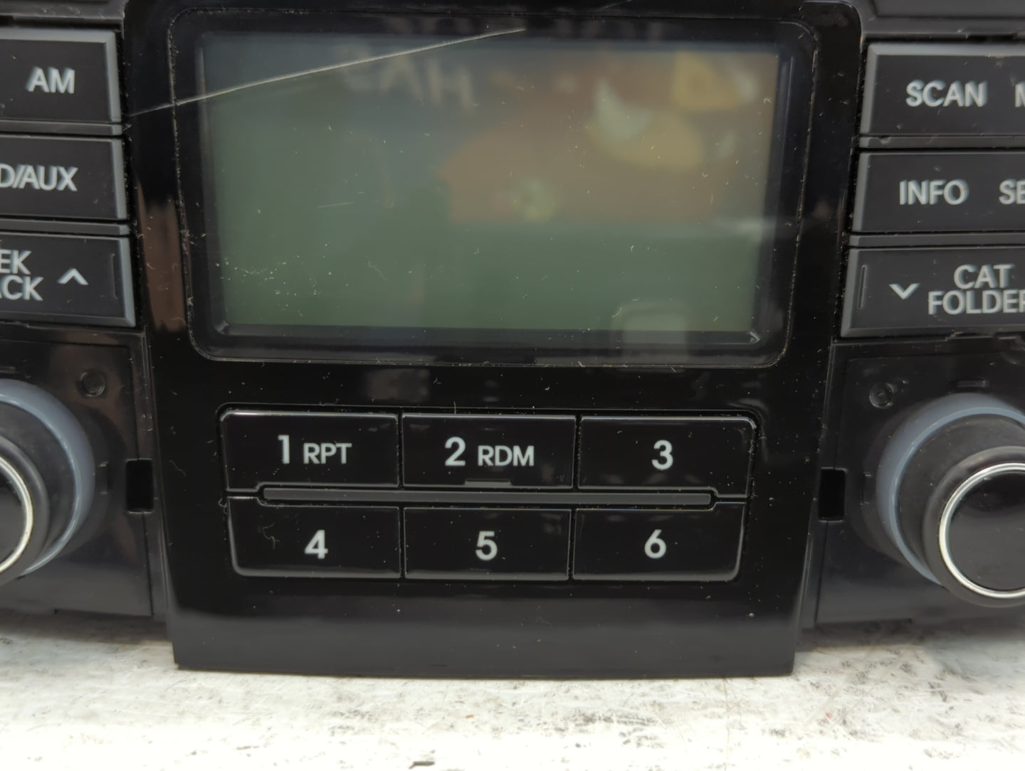 2011 Hyundai Sonata Radio AM FM Cd Player Receiver Replacement P/N:96180-3Q0014X Fits OEM Used Auto Parts - Oemusedautoparts