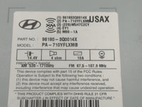 2011 Hyundai Sonata Radio AM FM Cd Player Receiver Replacement P/N:96180-3Q0014X Fits OEM Used Auto Parts - Oemusedautoparts