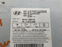 2011 Hyundai Sonata Radio AM FM Cd Player Receiver Replacement P/N:96180-3Q0014X Fits OEM Used Auto Parts - Oemusedautoparts