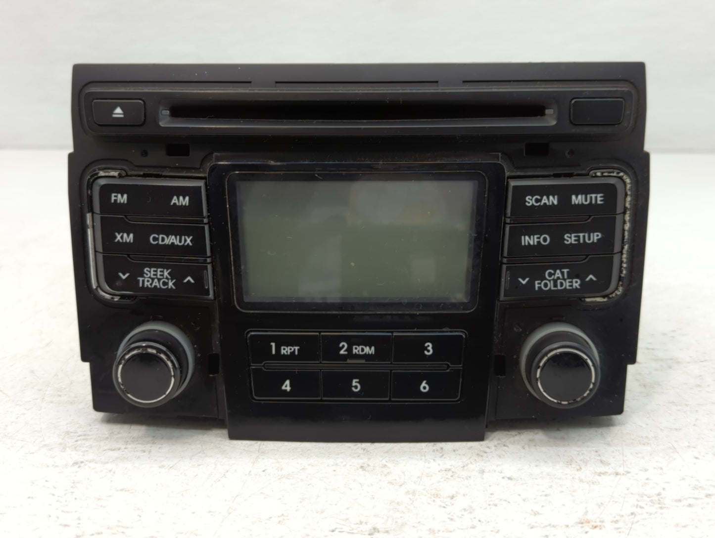 2011 Hyundai Sonata Radio AM FM Cd Player Receiver Replacement P/N:96180-3Q000 Fits OEM Used Auto Parts - Oemusedautoparts1.